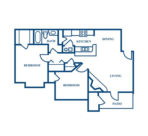 B1 2D Floorplan at Woodmere Trace in Duluth, GA